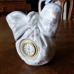 Lladro Bow Clock 5970