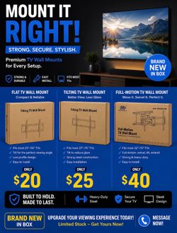 BRAND NEW TV WALL MOUNT