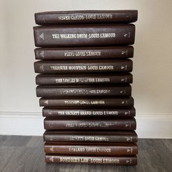 Louis L’Amour 12 Book Leather/ hardcover set- western collection