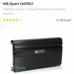 MB Quart Onyx OA750.1 Amplifier 