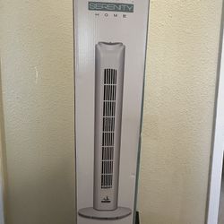 Serenity Oscillating Tower Fan Brand New 