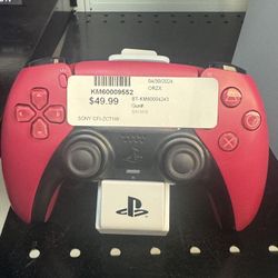 Pink PS5 Controller With Charging Station