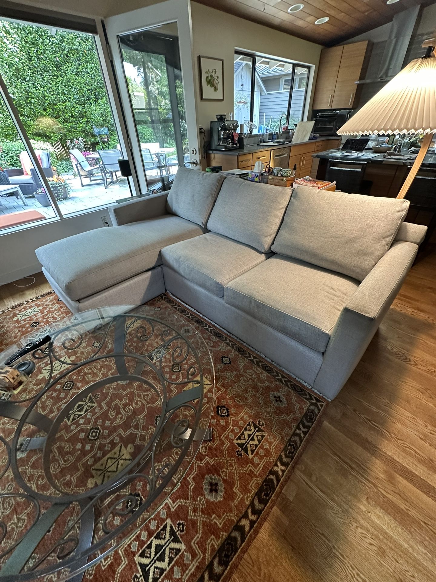 2 Piece Sectional Sofa w/ Chaise Lounge