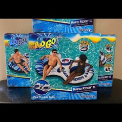 NEW IN BOX 2 Person River Tube with Built-in cooler / Rapid Rider River Tubes / Pool Floats