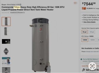 Commercial Hot water Tank