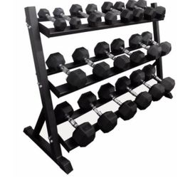 💥Sale!!NEW Dumbbell Set W/ Rack - 5 - 50 Lbs $749!!!