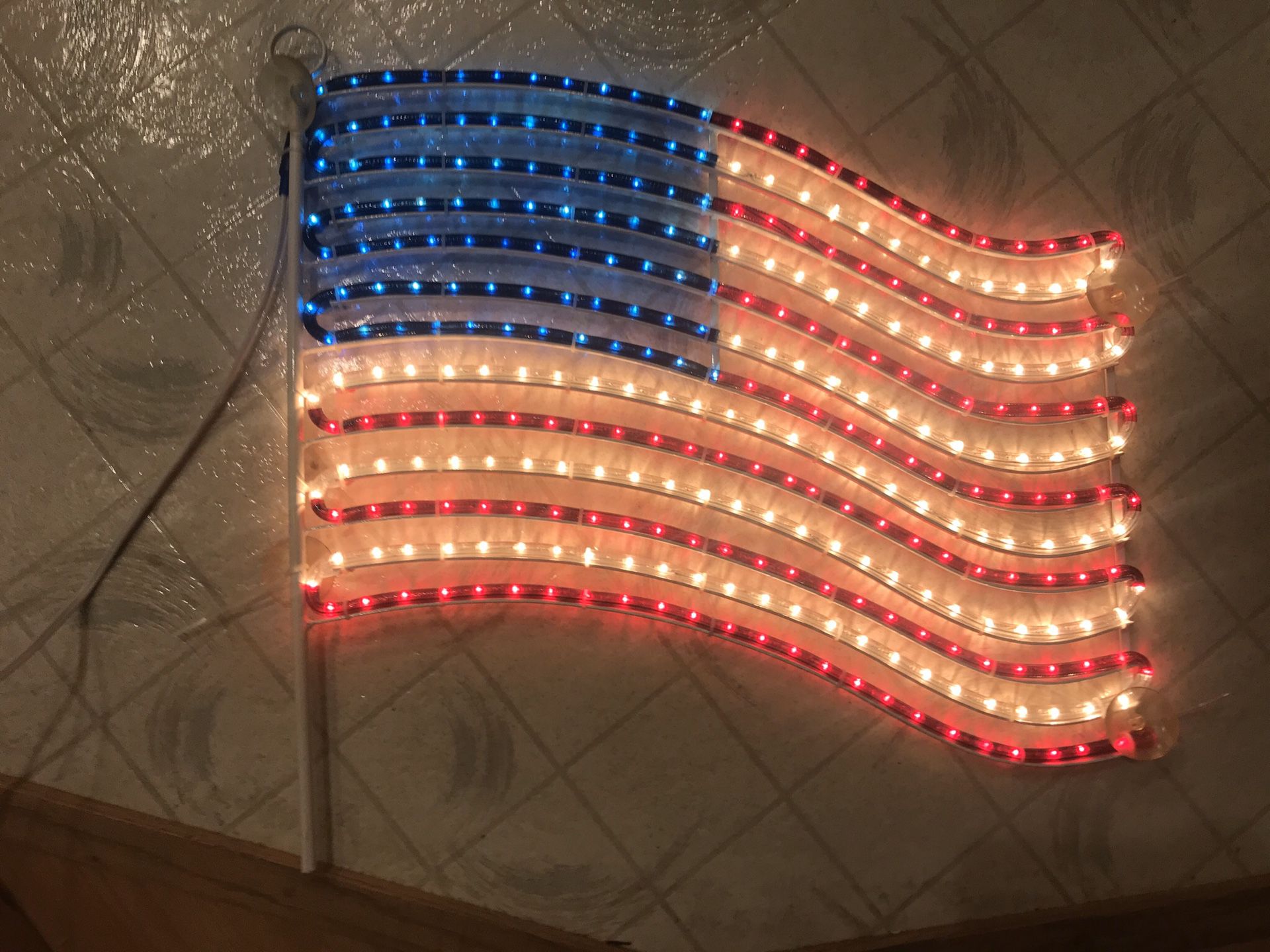 American Flag LED Lights motif wall window home decor