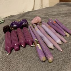 Candles (lavender & purple) 
