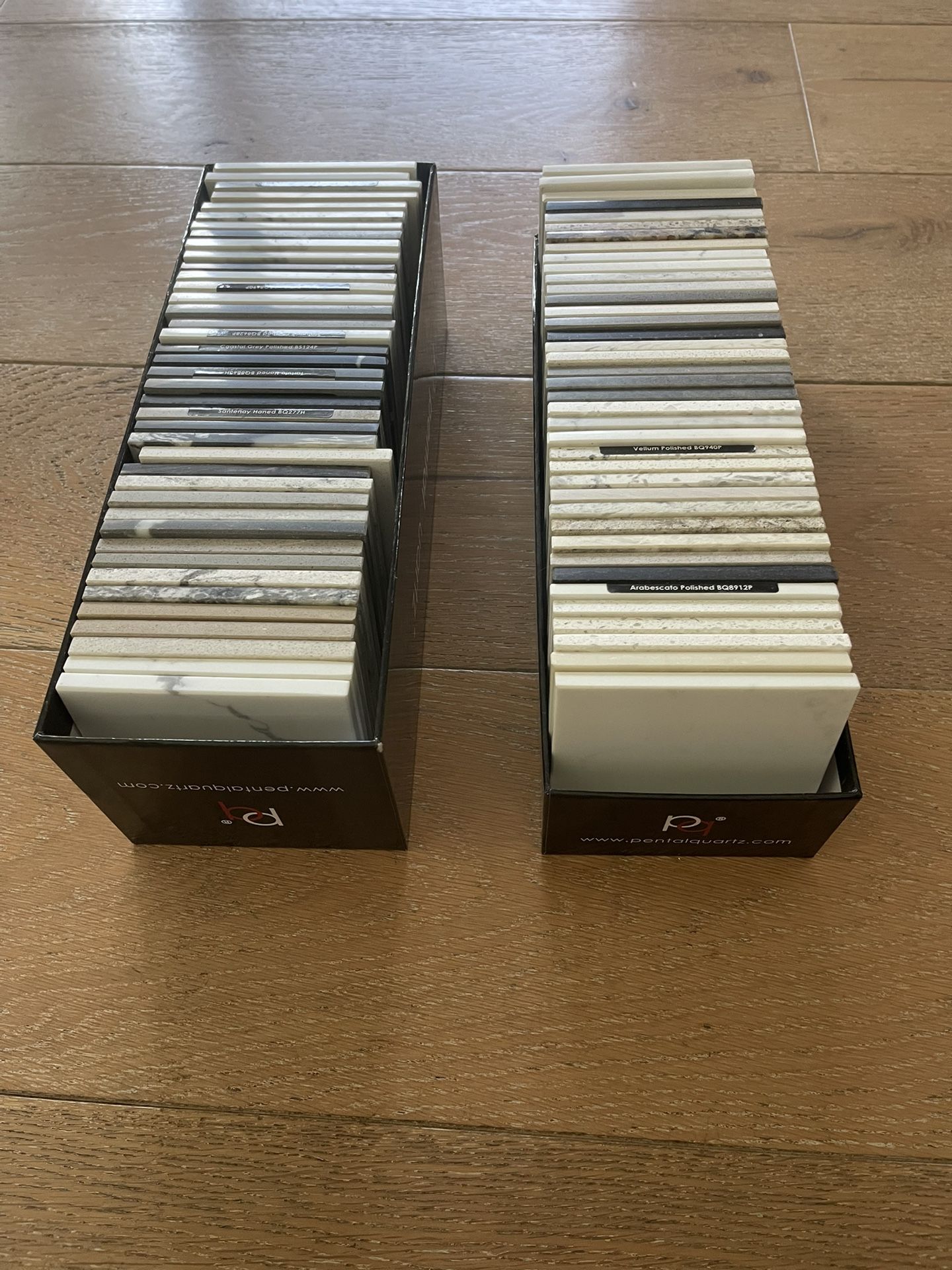 Quartz sample tiles 4” x 4”