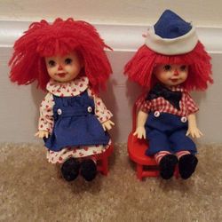 Kelly and Tommy as Raggedy Ann and Andy