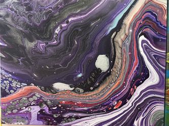 Acrylic Pour Paintings on Canvas - 16” x 20”