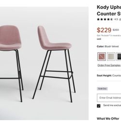 Kody Upholstered Bar & Counter Stool (Set of 2)