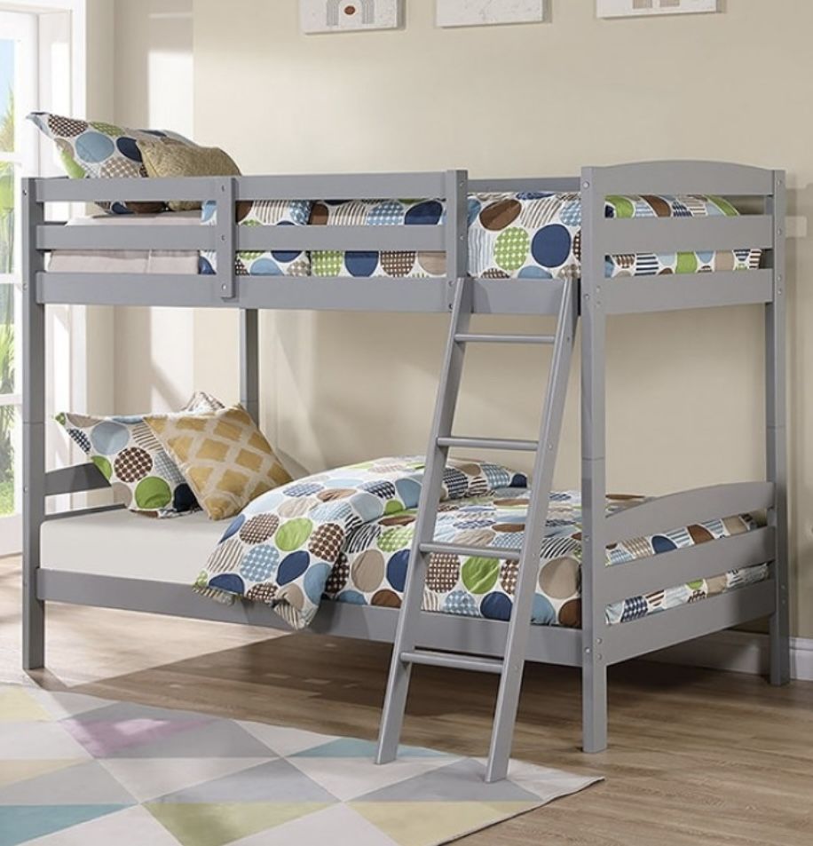 Grey Twin Bunk Bed