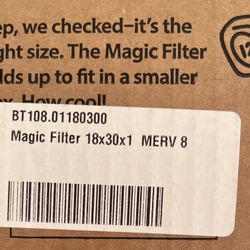 18 X 30 X 1“ Merv 8 Air Filters - 4 Total