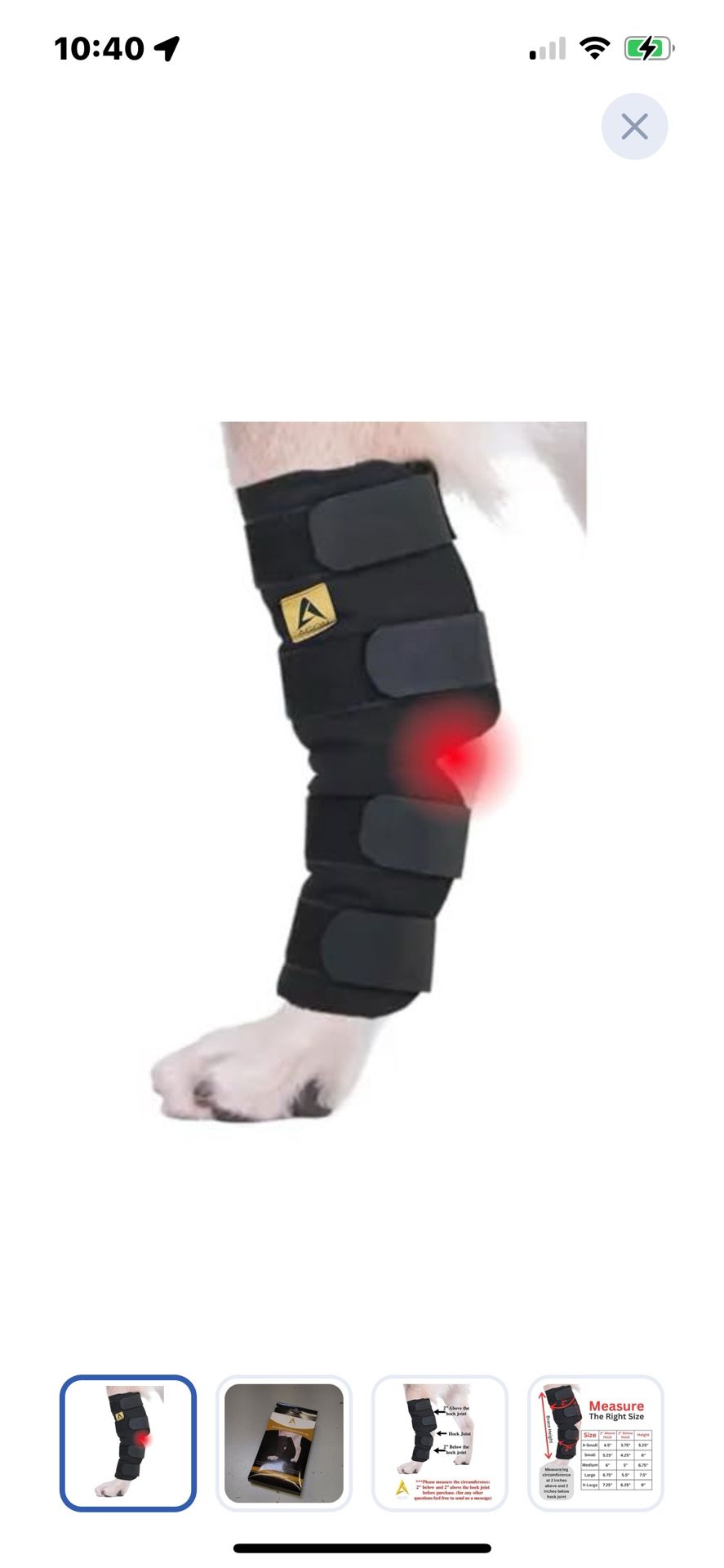 “New”Dog Back  Leg Brace For Wounds,Ankles,Sprains,Arthritis Helps Heal(Extra Large)retail $35Leg Compression Wrap