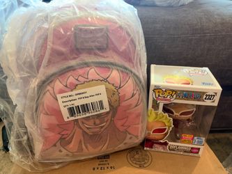 Doflamingo One Piece LE 1000 LOUNGEFLY BAG + POP