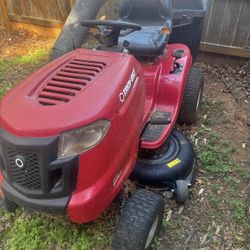 riding mower with bagger
