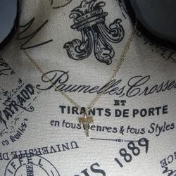 Dainty Gold Cross Necklace CZ Pendant (NEW)