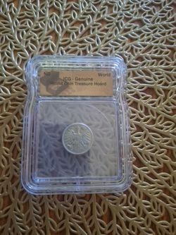 ICG Genuine World Coin Treasure Hoard Eagle 2cent 1957 Slab