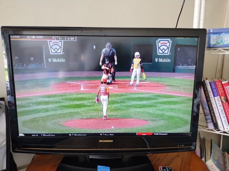 32 inch Sylvania TV with remote control