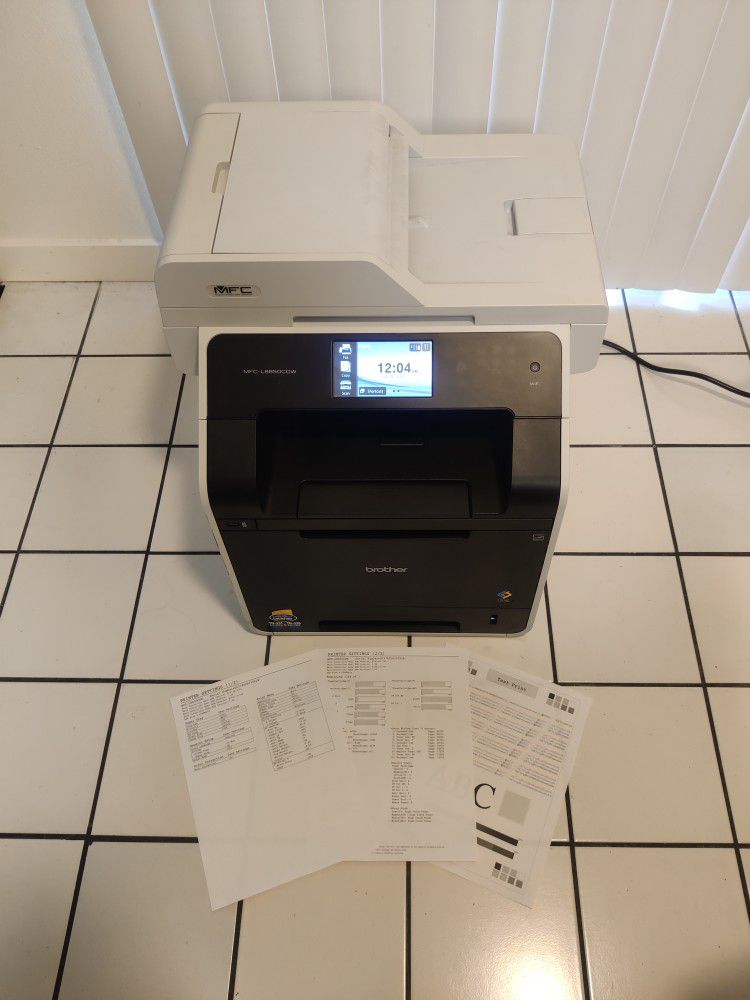 Brother Wireless Color Laser Printer - Auto Duplex - All In One Scanner, Copier and Fax + 50% Toner + Works Perfectly  (MSRP $600 MFC-L8850CDW)