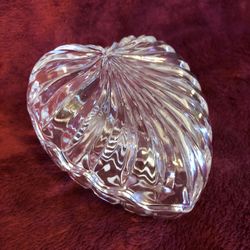 Crystal Heart Box Dishes