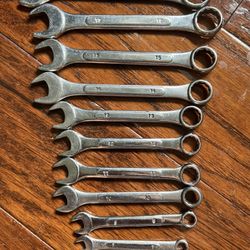 Drop Forged Metric Wrench Combination Set Of 11.