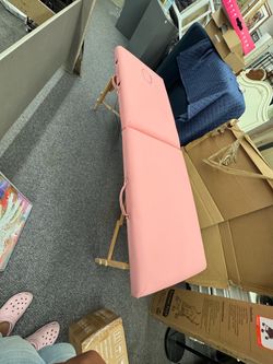 Portable Folding Massage Table Pink