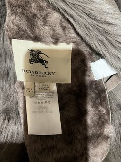 Burberry shearling coat sale women