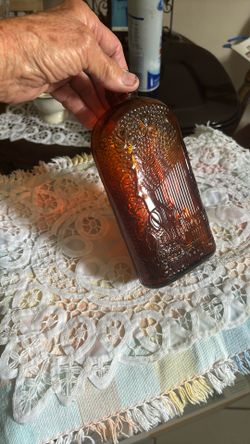 Old Daughtry Pure Eye, Whiskey And Boat Pint Bottle Data Unknown Between 1920 And 1933