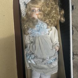 Vintage porcelain Doll 