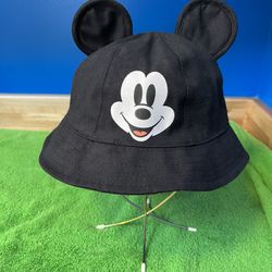 Black Mickey Mouse Bucket Hat NWT 