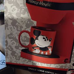 Single Cup Mickey Mouse Coffee Pot 