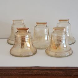 Anchor Hocking Bicentennial Carnival Glass Liberty Bell Coin Bank 