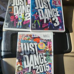 3 Just Dance games just dance 2,3 and 2015 all working perfectly