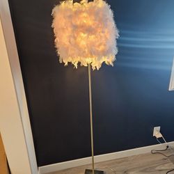 Pink And Gold Floor Lamp