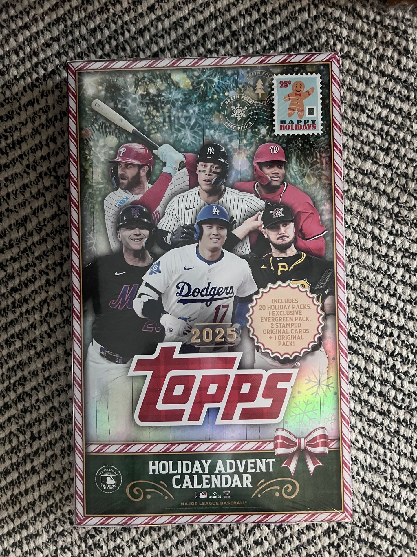 2025 Topps Baseball SEALED HOLIDAY ADVENT CALENDAR BOX MLB Cards
