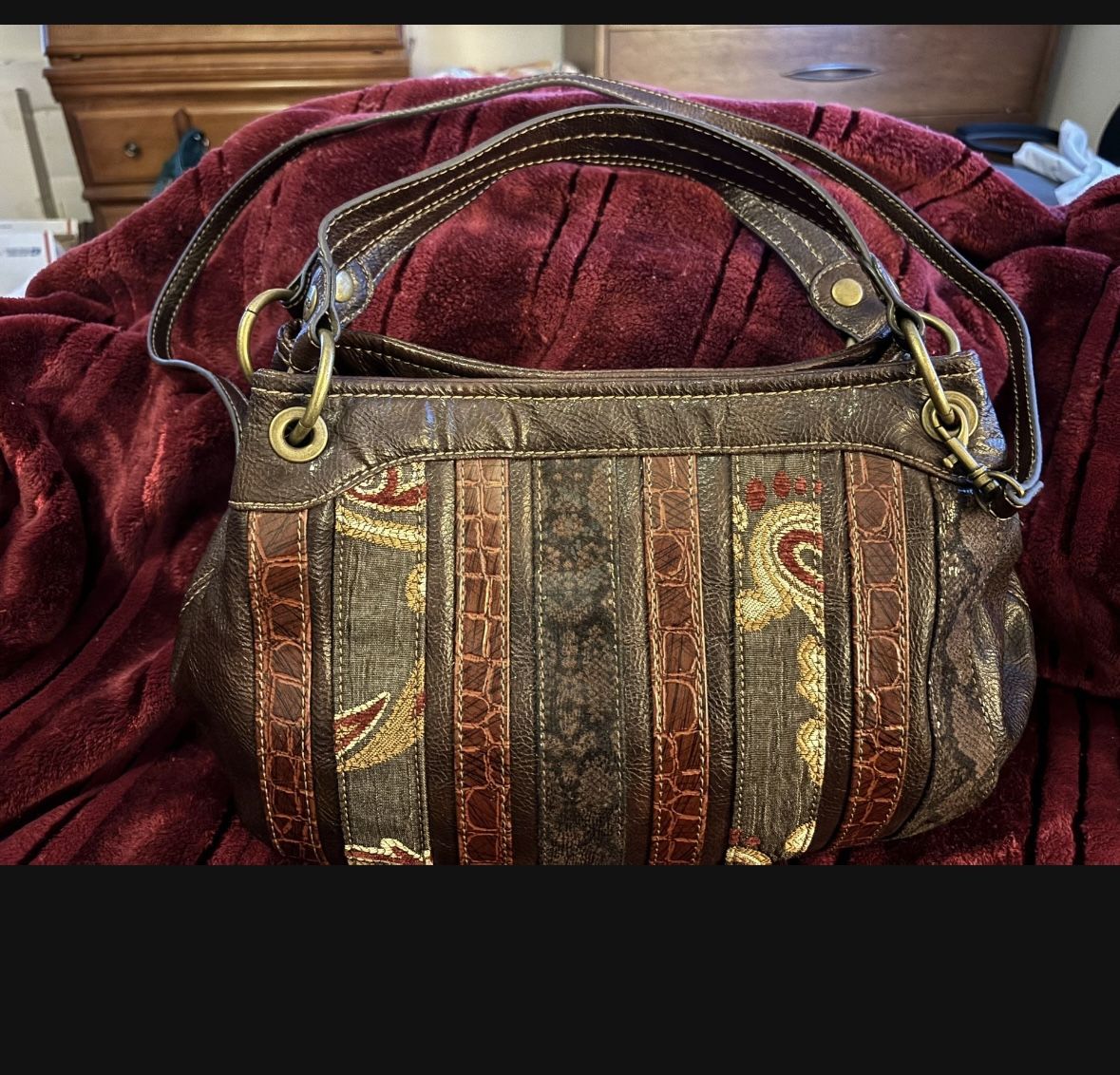 Vintage The Relic Satchel/ Shoulder Purse