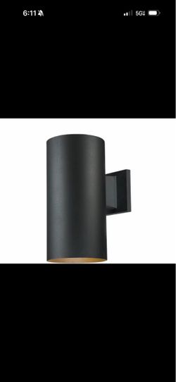 Volume Lighting 1-Light Black Aluminum Integrated LED Indoor/Outdoor Wall Sconce