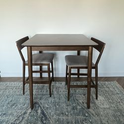 Counter Height Mid Century Table 