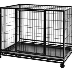 Dog Crate Kennel Heavy Duty Stackable Kennel