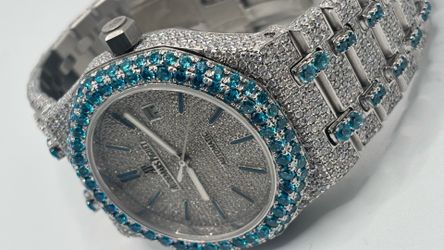 💎 Moissanite Iced Out AP Royal Oak Style Watch