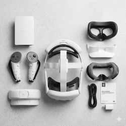 Meta Quest 3 128GB Bundle – BINBOK Battery Strap, Dock & PCVR Router