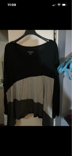 Fashion Bug Color Block Long Sleeve Top