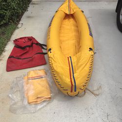 Inflatable kayak.