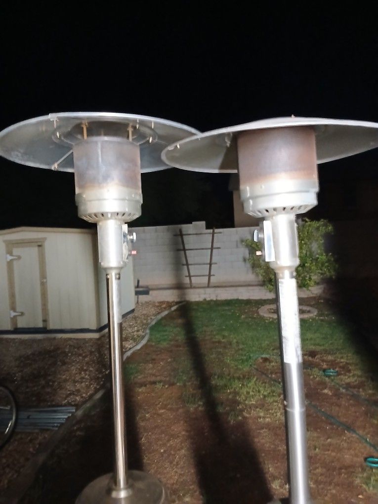 Heaters Outdoor Propane Stand Up With Full Propane Tank...