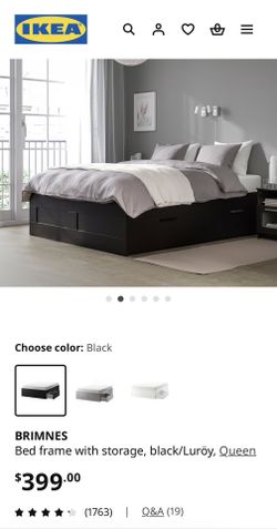 IKEA Bed Frame with Storage – Great Condition