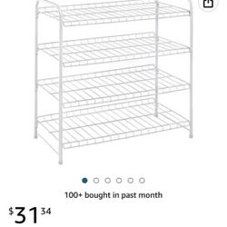 White or, White, 4 Tier, Closet Shelf , great condition, ready for new home, clean  - OBO