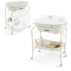 Baby bath tub with changing table infants