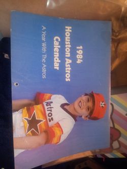 Astros calendar  1984